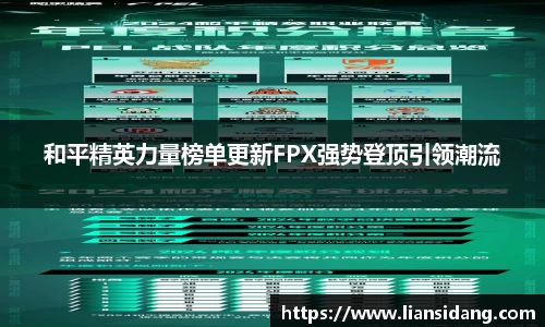 和平精英力量榜单更新FPX强势登顶引领潮流